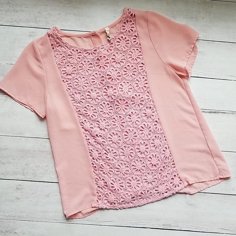Pink Lace Top